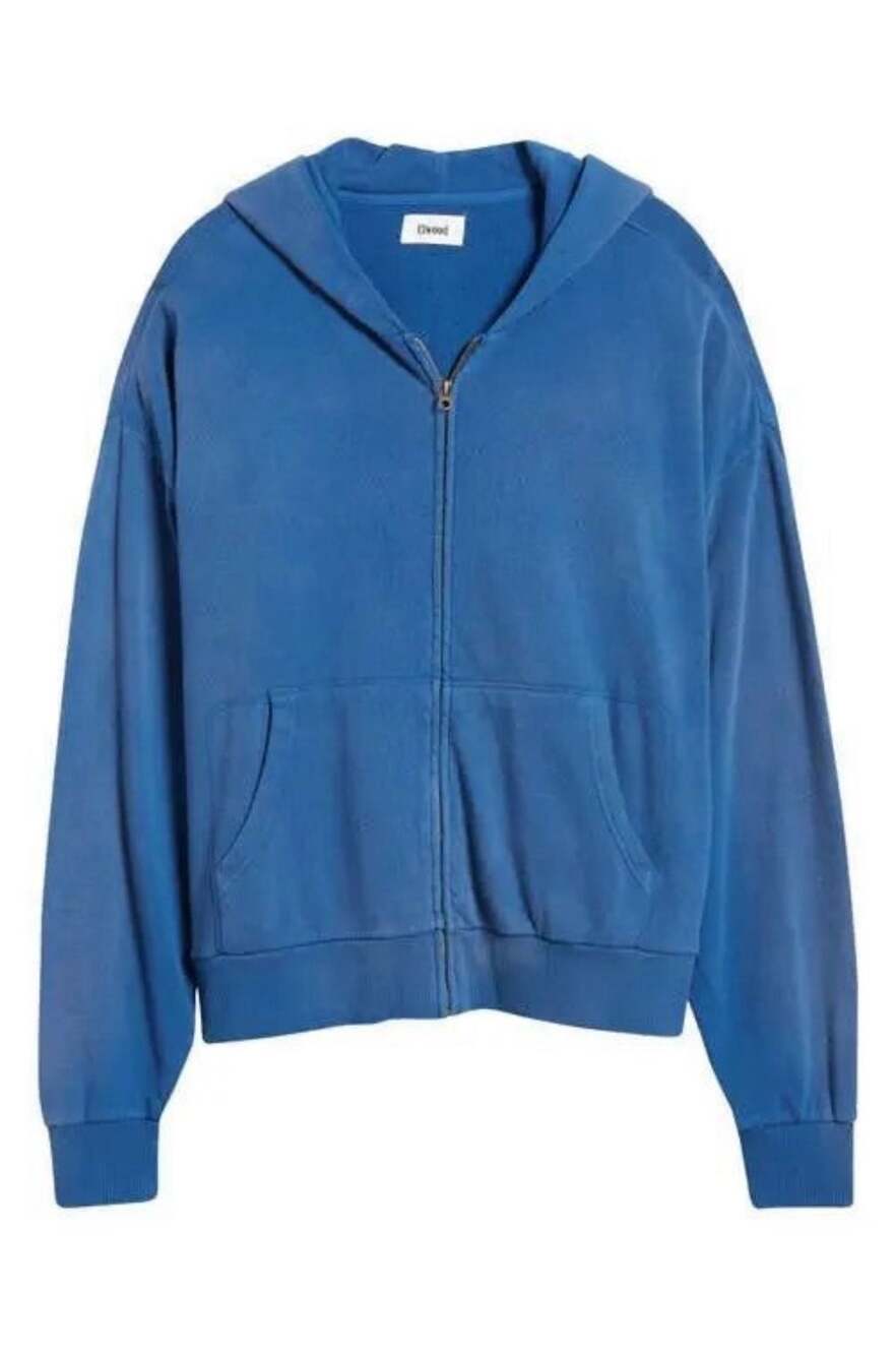 Elwood Beachwood Zip Up Hoodie in Cobalt